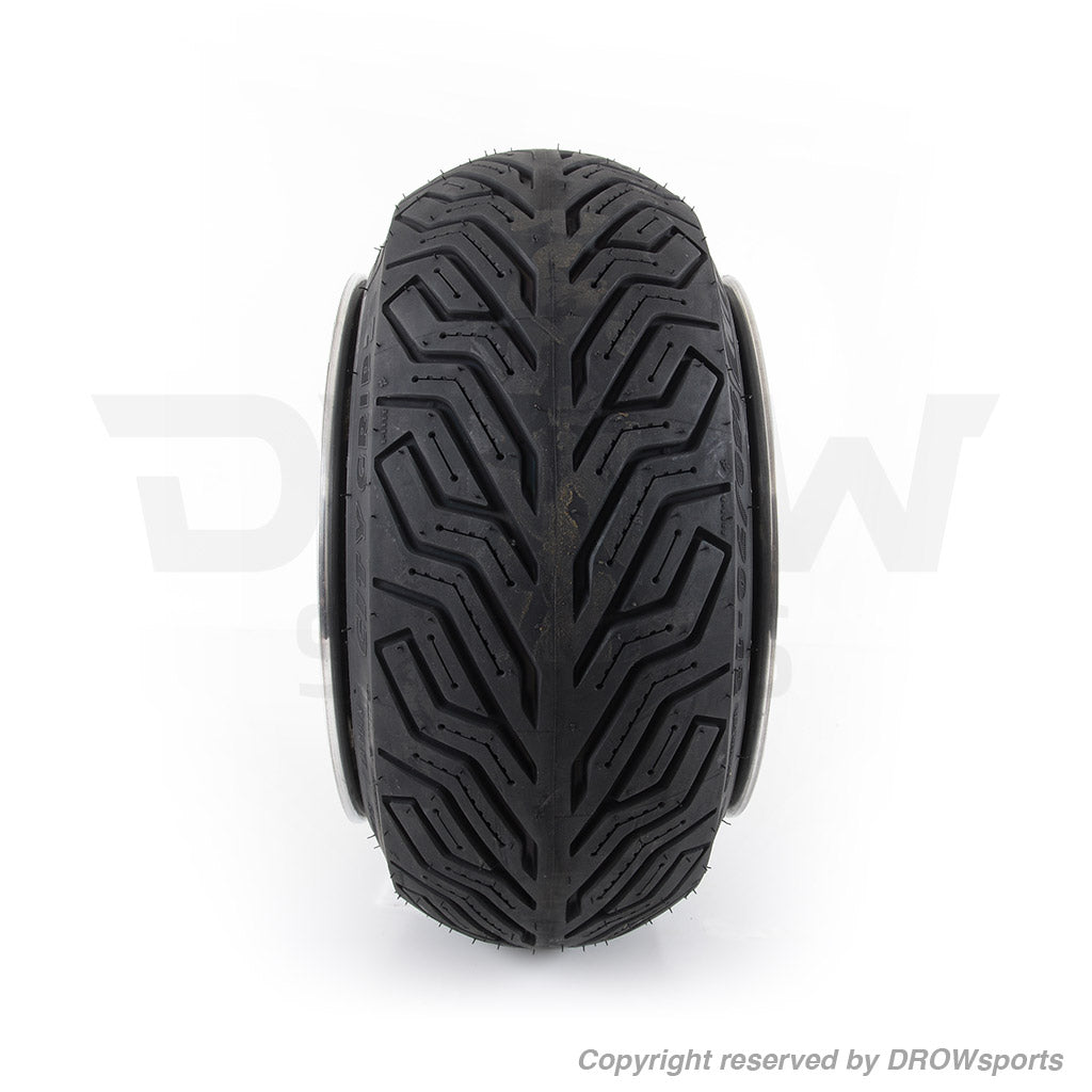 140/70-12 Michelin City Grip 2 Tires on DWT 12x8