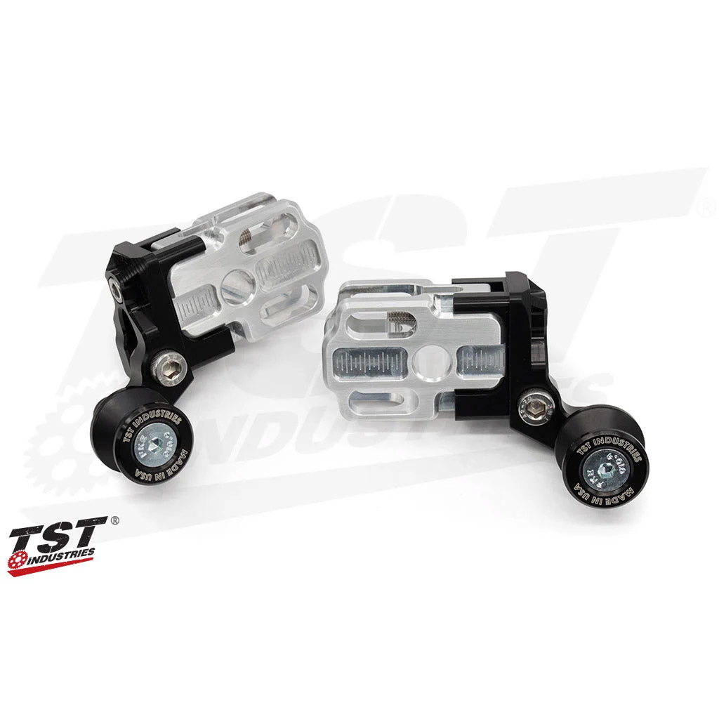 TST Spooled Captive Chain Adjusters for Kawasaki Z125 Pro 2017+