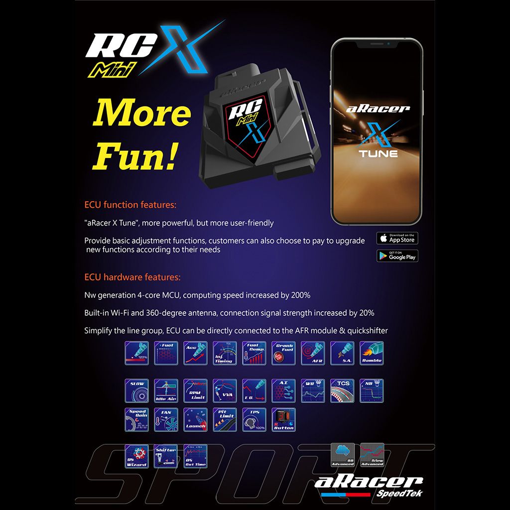 aRacer RC Mini X ECU - Honda CRF110F