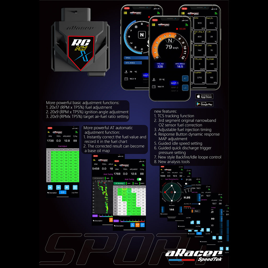 NEW aRacer RC Mini X Standalone ECU for Honda Grom 125