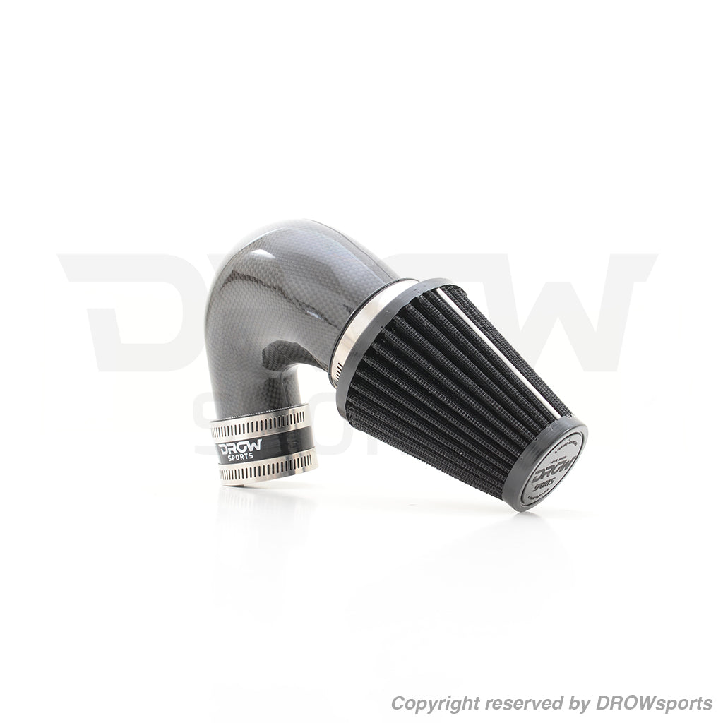 DROWsports V3 Carbon Fiber 2014-2020 Honda Grom Air Intake System for 34mm Throttle Body