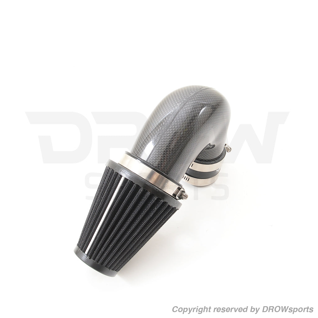 DROWsports V3 Carbon Fiber 2014-2020 Honda Grom Air Intake System for 34mm Throttle Body