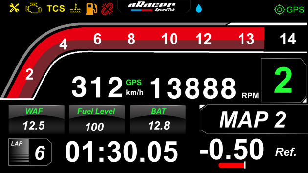 aRacer Race Dash Panel 2
