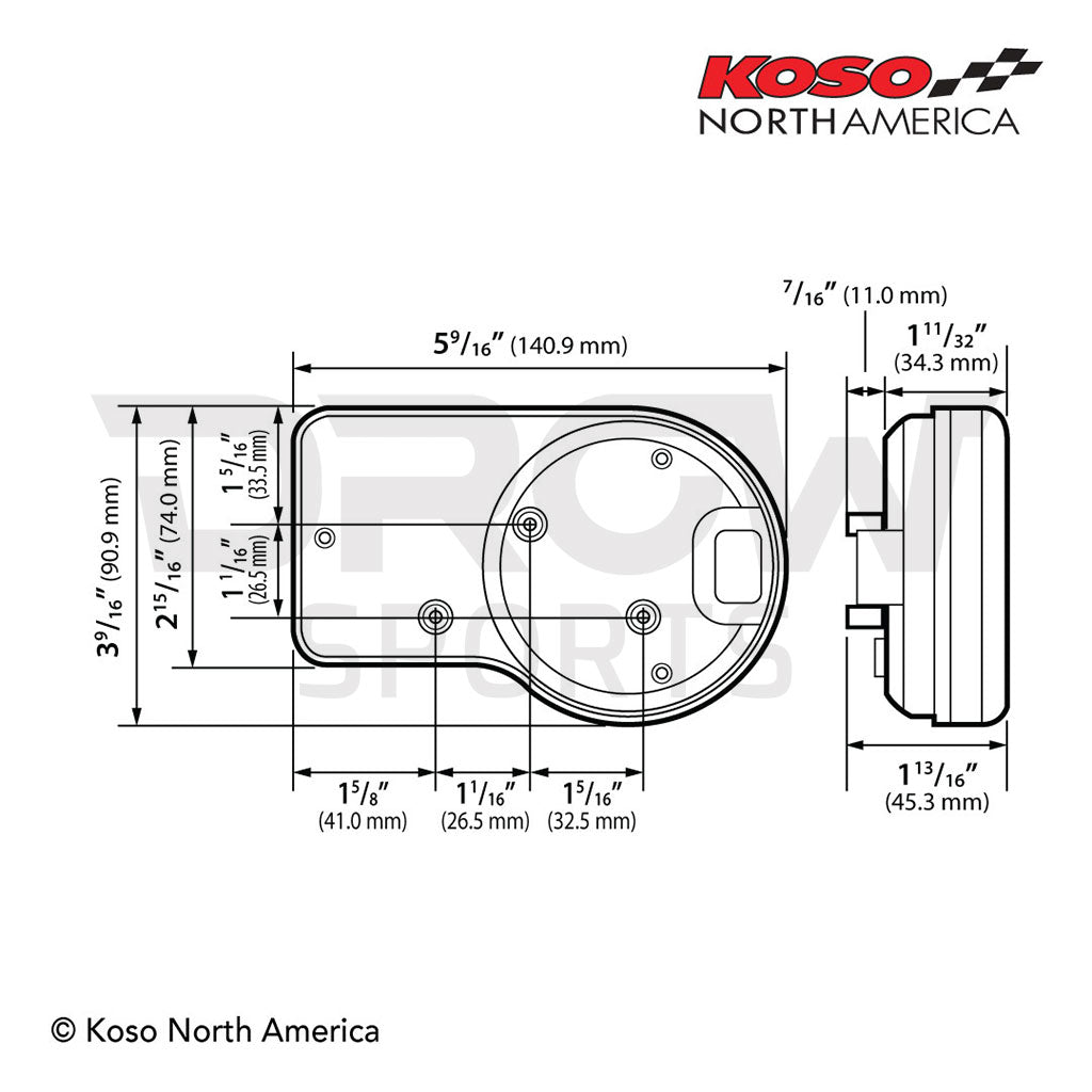 KOSO RX-3 TFT Multi-function Meter