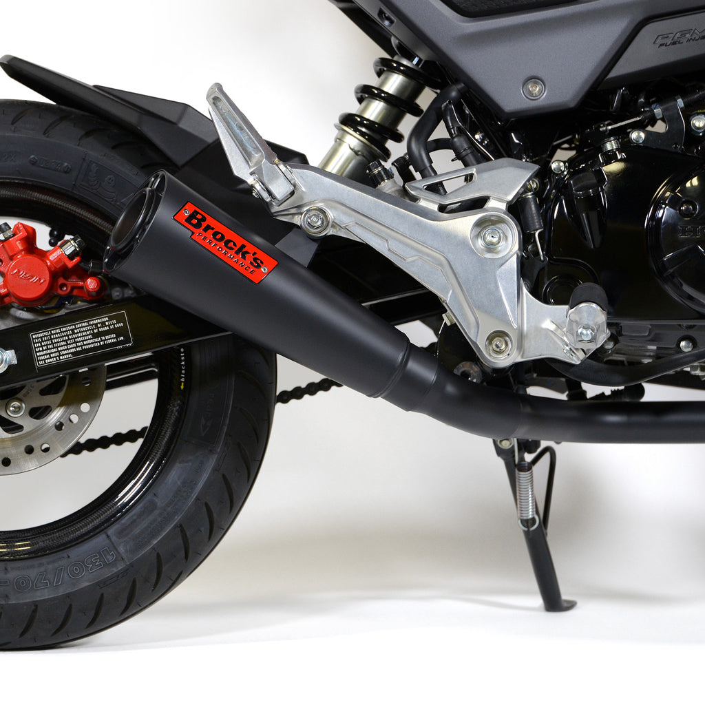 Brocks Performance ShortMeg 2 Full Exhaust Honda Grom 125 2017 Black Ceramic