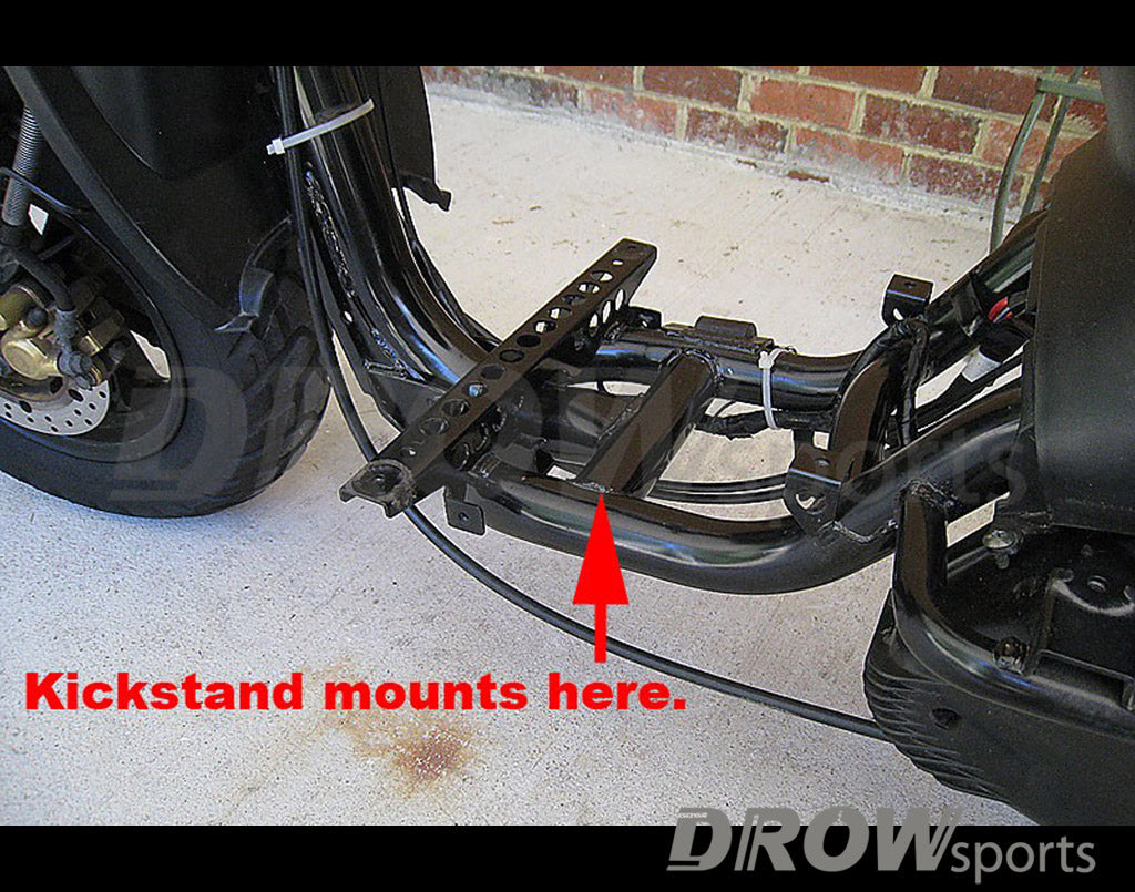 Zuma 50cc Buzzetti Kickstand Mounting Point - On Crossbars