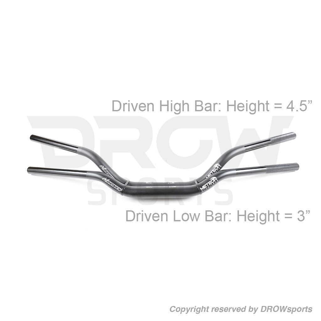Driven Racing High vs. Low Fatbar Height