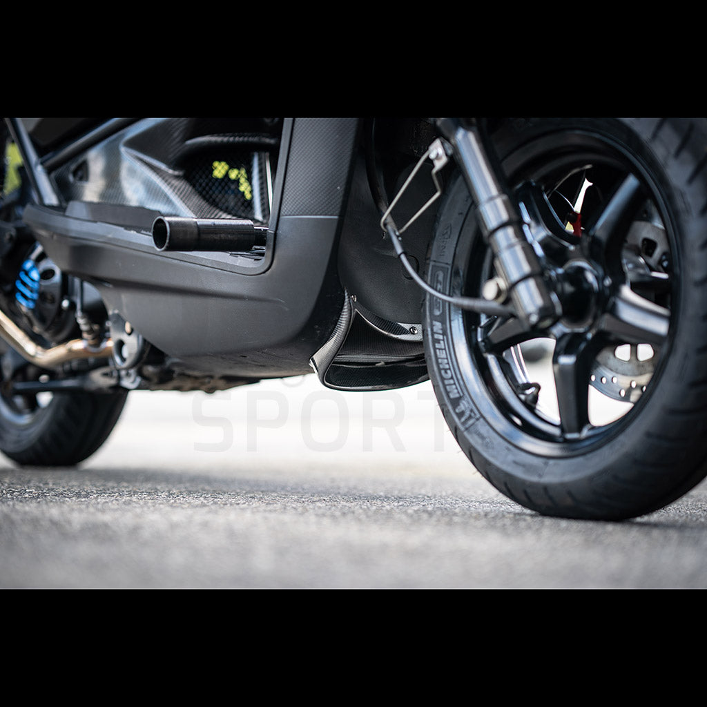 DROWsports Carbon Fiber Yamaha Zuma 125 Oil Cooler Scoop