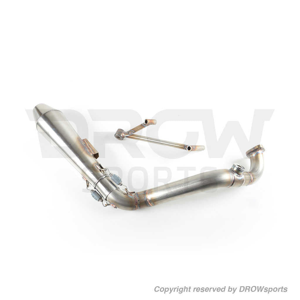 DROWsports GY6 8" Fatty Stainelss Steel Exhaust System