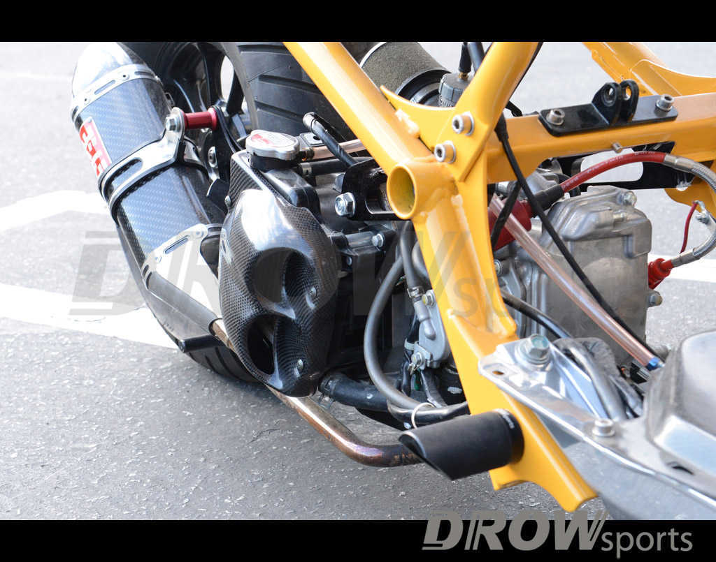 DROWSports Honda Ruckus Carbon GTO Radiator Scoop
