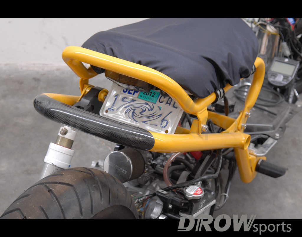 DROWSports Honda Ruckus Carbon Fiber Rear Frame Cap