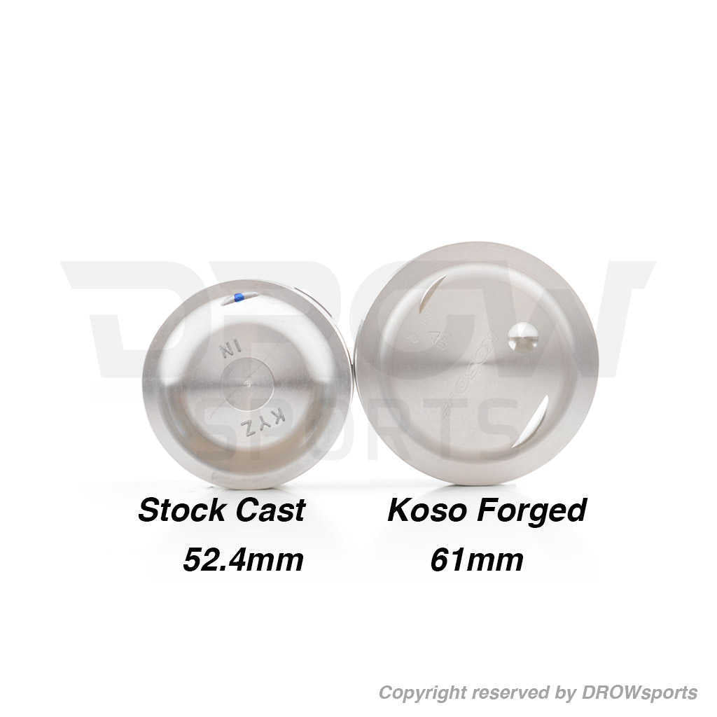 Stock Grom 125 Piston vs KOSO 61mm Forged Piston