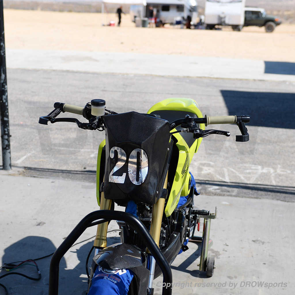 Honda Grom with Woodcraft Bar End Hand Guard
