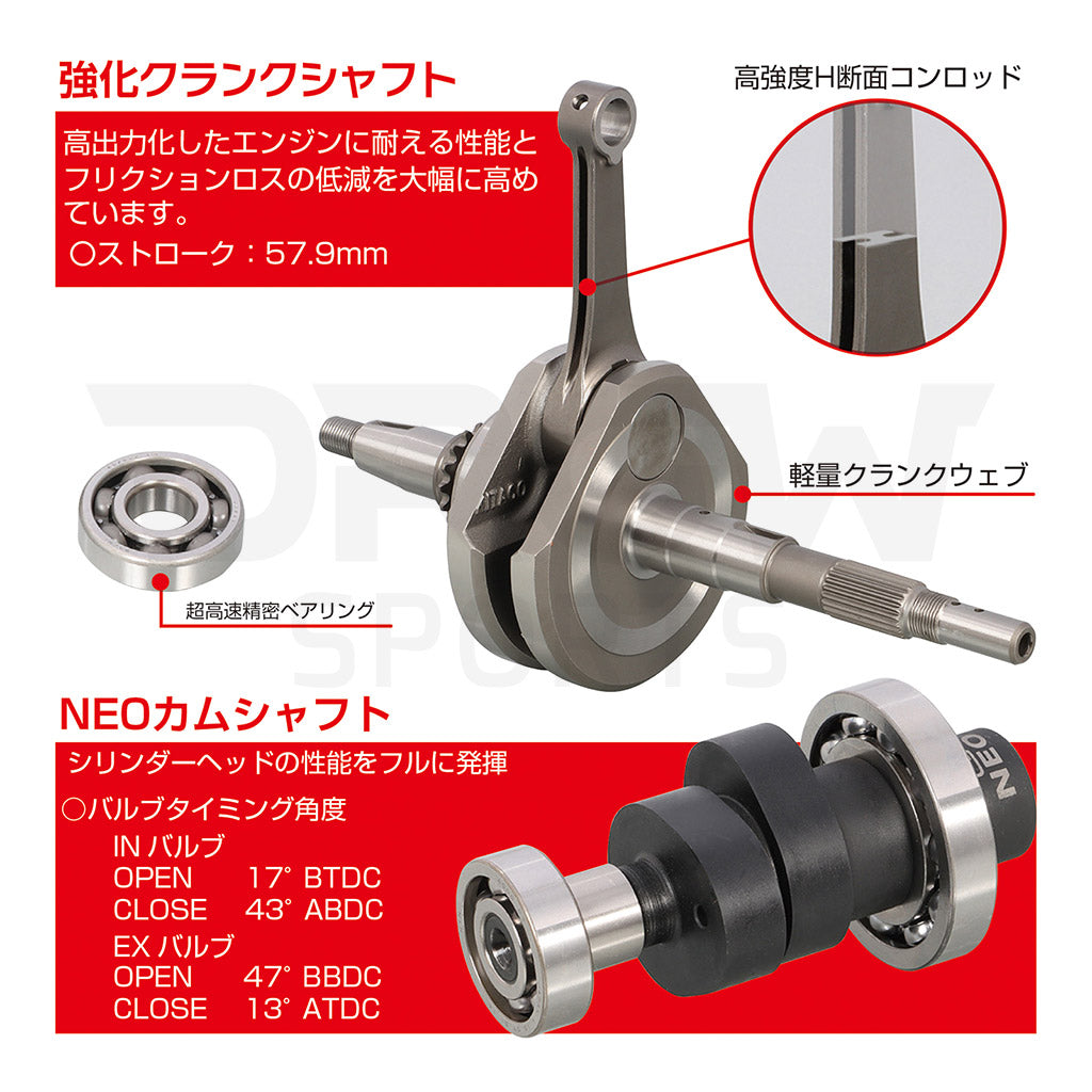 Kitaco Honda Grom (2014-2020) NEO 181cc Big Bore Kit with Forged Crankshaft