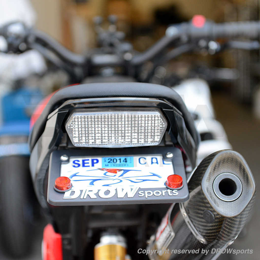 DROWsports Honda From Rear Basic License Plate Bracket Angle