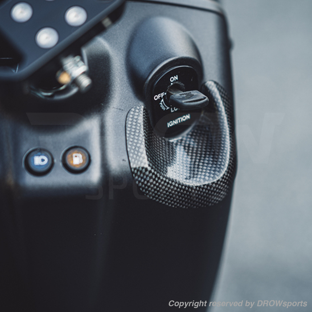 DROWsports Honda Ruckus Carbon Fiber Battery Box Key Guard