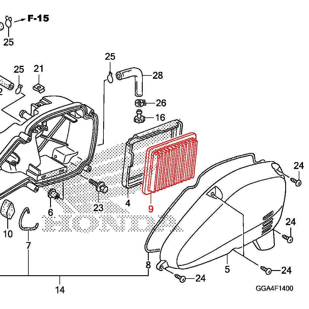 Honda Ruckus OEM GET Air FIlter