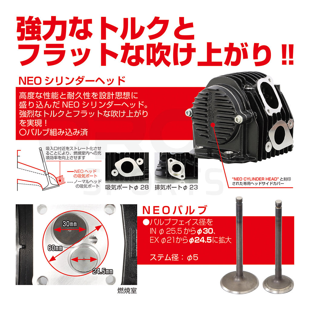 Kitaco Honda Grom (2014-2020) NEO 181cc Big Bore Kit with Forged Crankshaft
