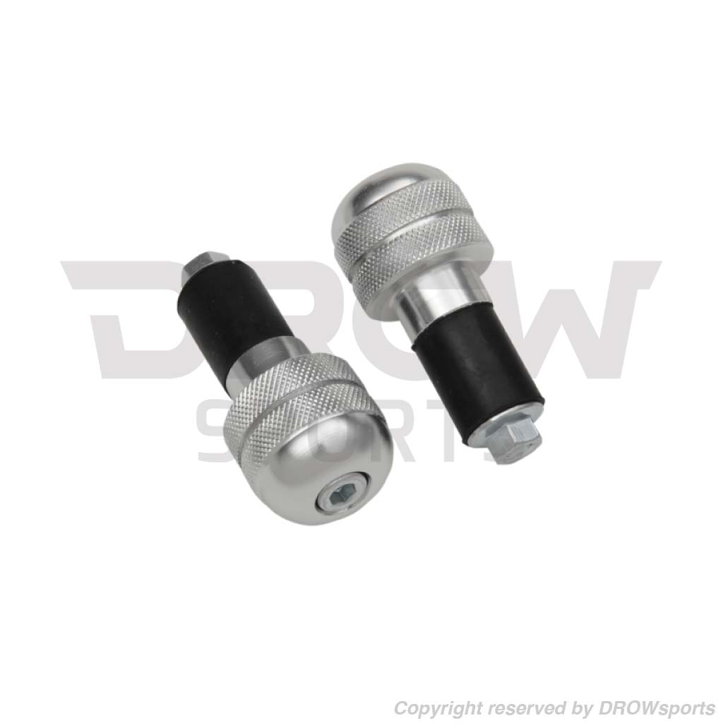 Anti-Vibration 7/8" Bar End Weights Silver