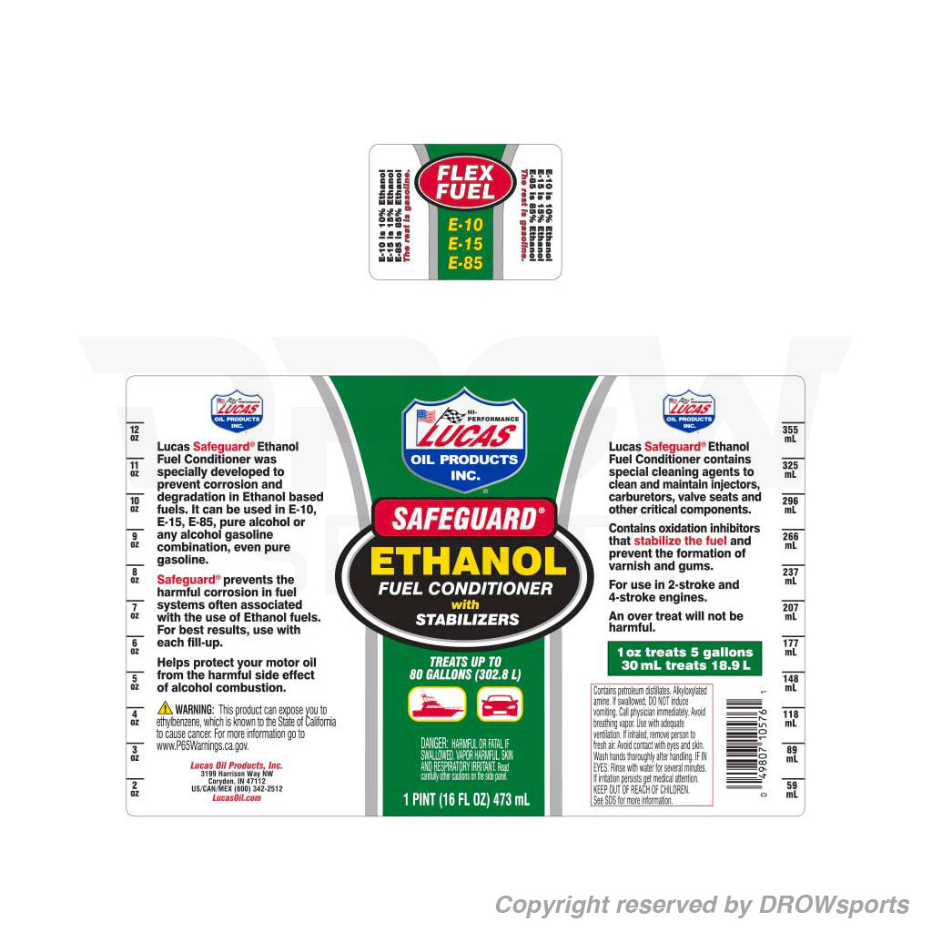 Lucas Oil Safeguard® Ethanol Fuel Conditioner with Stabilizers