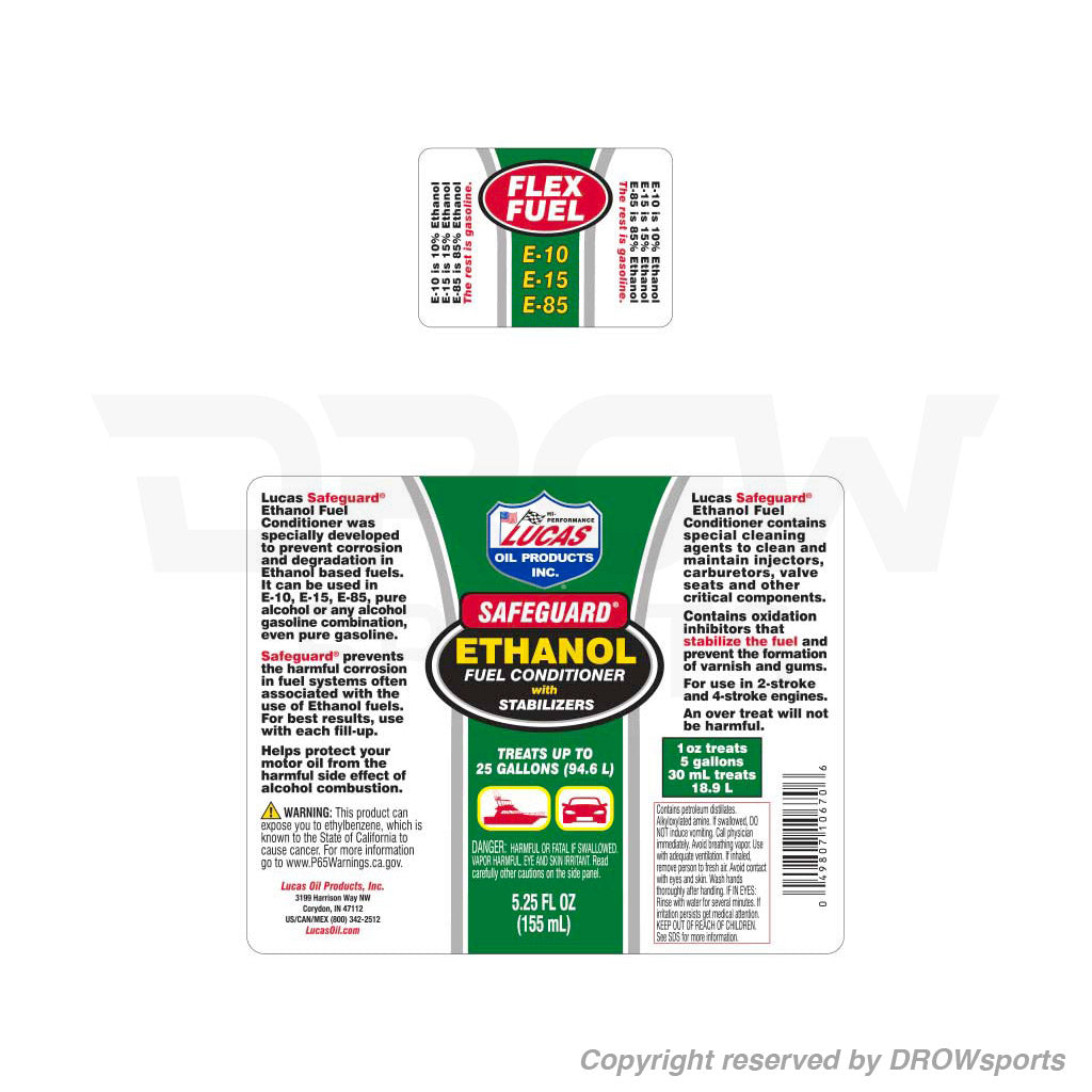 Lucas Oil Safeguard® Ethanol Fuel Conditioner with Stabilizers
