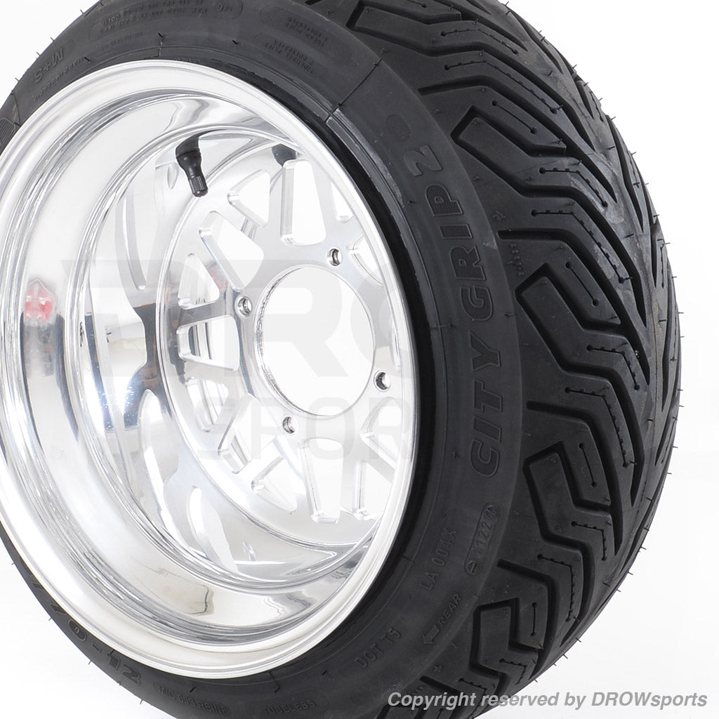 Michelin City Grip 2 Tires on Custom DWT 12x8 140/70-12