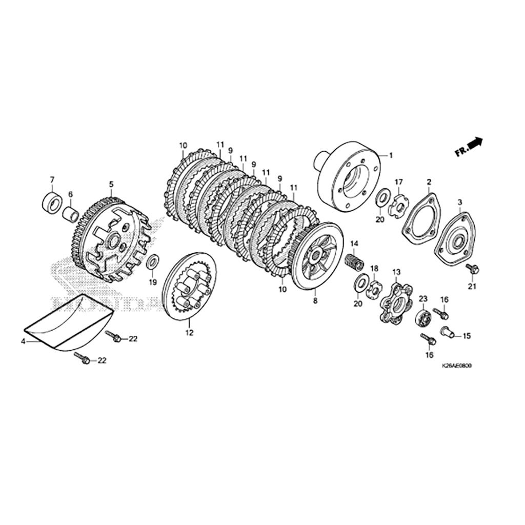 OEM Honda Grom / Monkey Clutch Pressure Plate (2014-2020) #12