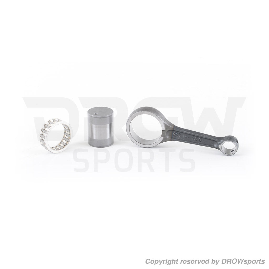 Stock Polaris RZR 170 replacement connecting rod with pin and bearing kit.