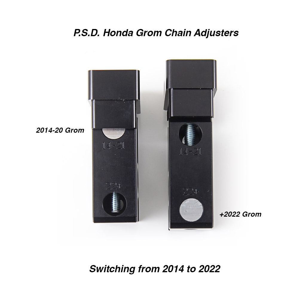 PSD Grom Chain Adjusters setting from 2014 to 2022