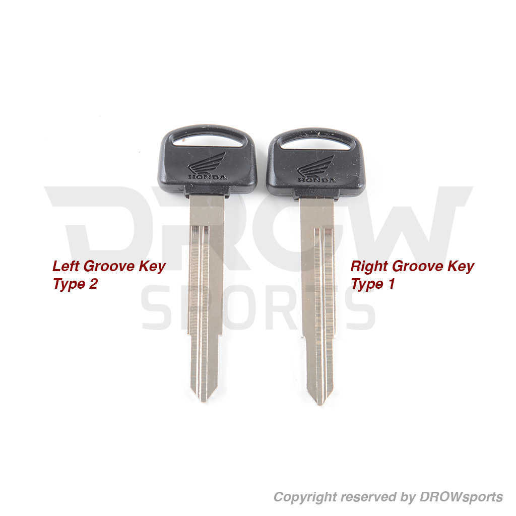 Honda Ruckus / Metropolitan Key Blank Left & Right Groove