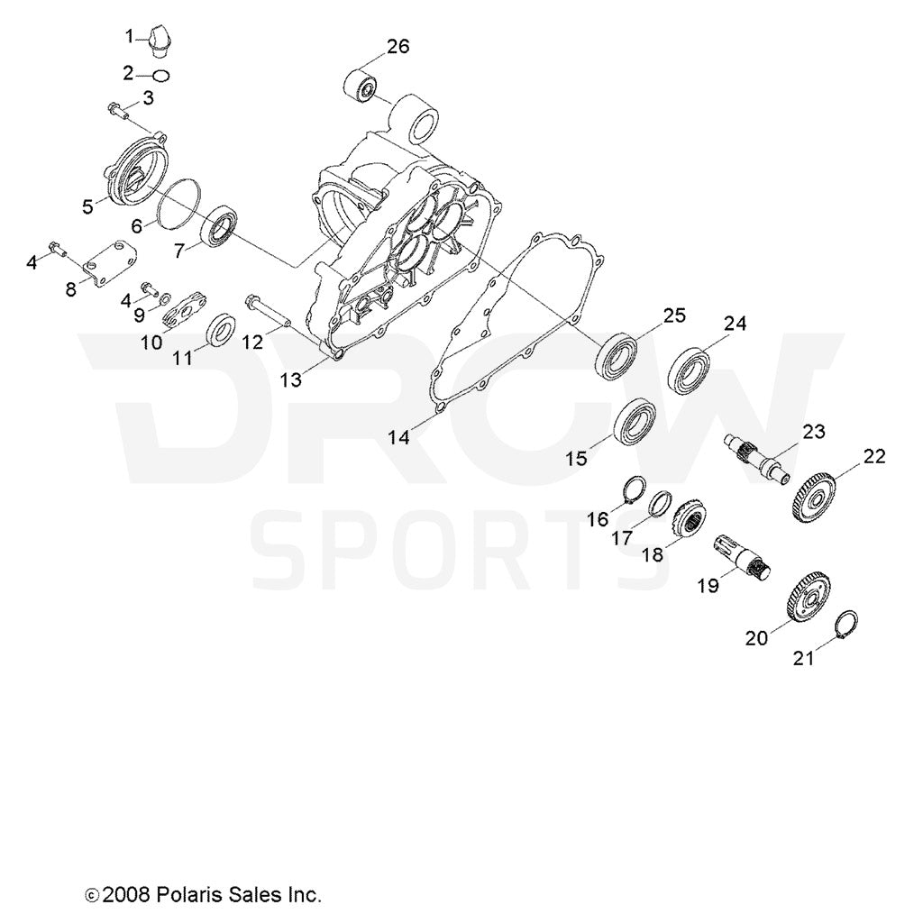 RZR 170 Final Drive Transmission Cover Gasket #14