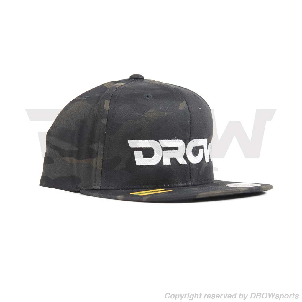 DROWsports Snapback Hat-Black/Camo