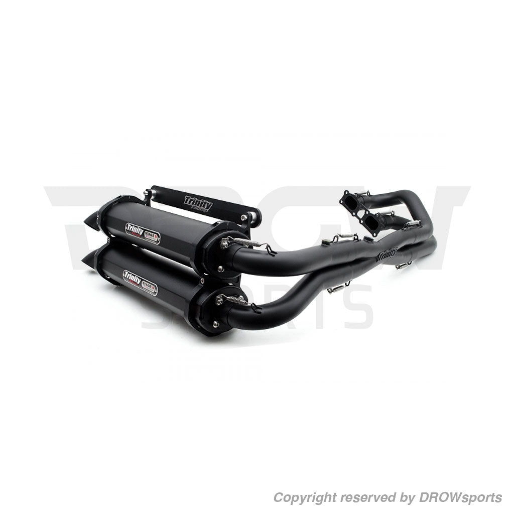 Trinity Racing Cerakote Dual Full System Exhaust Polaris RZR XP 1000