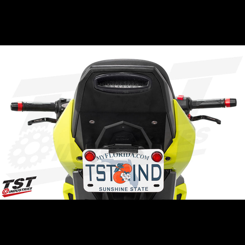 TST 2017 Grom Tail Light System with Low Mount License Plate Bracket