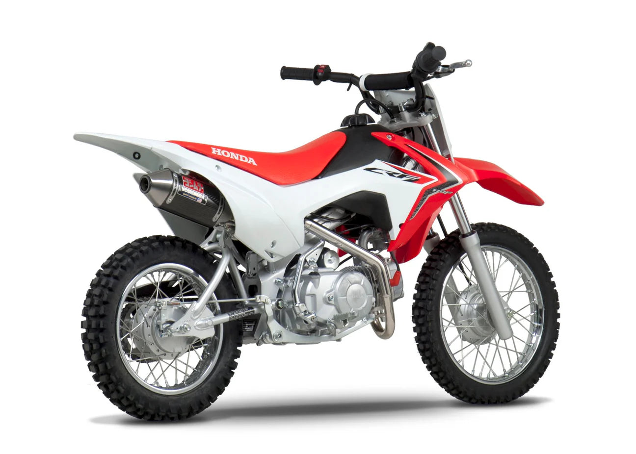 Yoshimura RS-2 Stainless With Carbon Muffler Full Exhaust - Honda CRF110F (2013-2018)