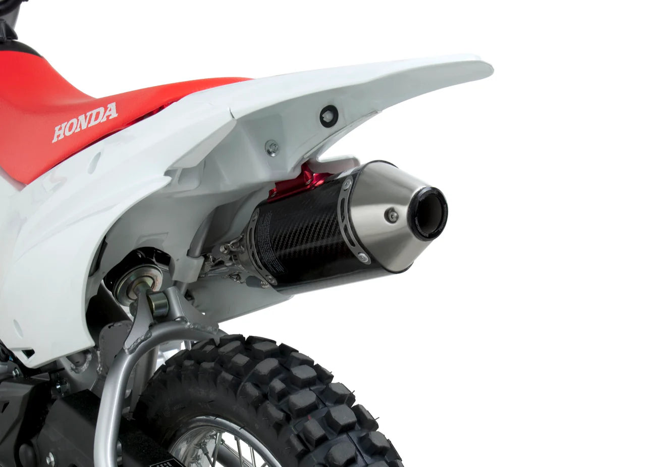 Yoshimura RS-2 Stainless With Carbon Muffler Full Exhaust - Honda CRF110F (2013-2018)