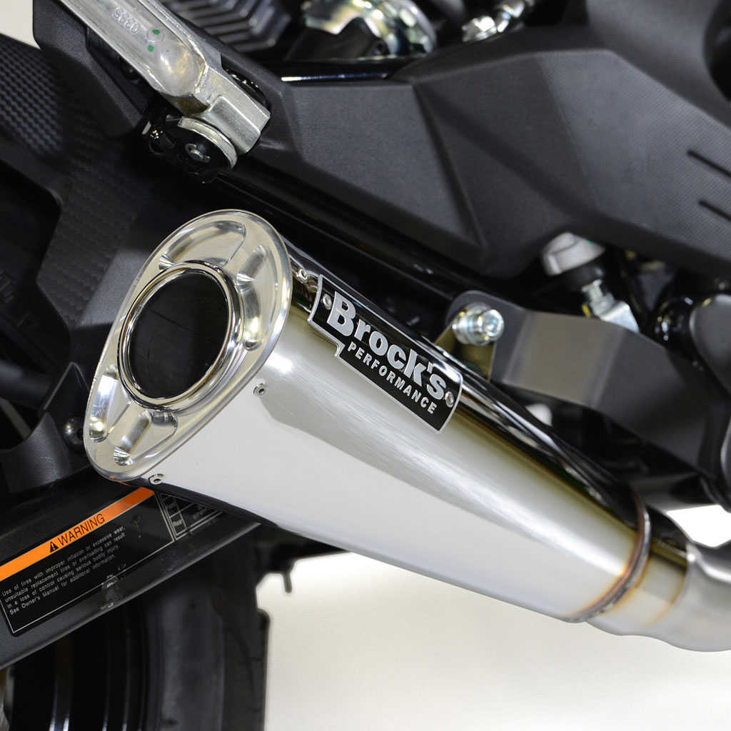 Brocks Alien Head 2 Kawasaki Z125 Pro Full System Exhaust