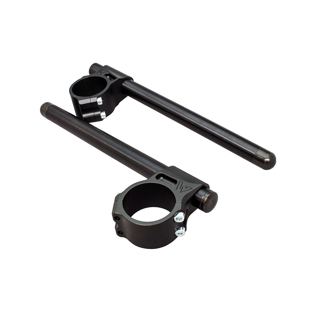 Woodcraft Black 35mm 7/8" Clip-On Handlebars - Zero Rise