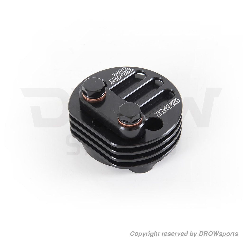 Hobao x DROW Cam Cover Oil Bypass Plate - Black