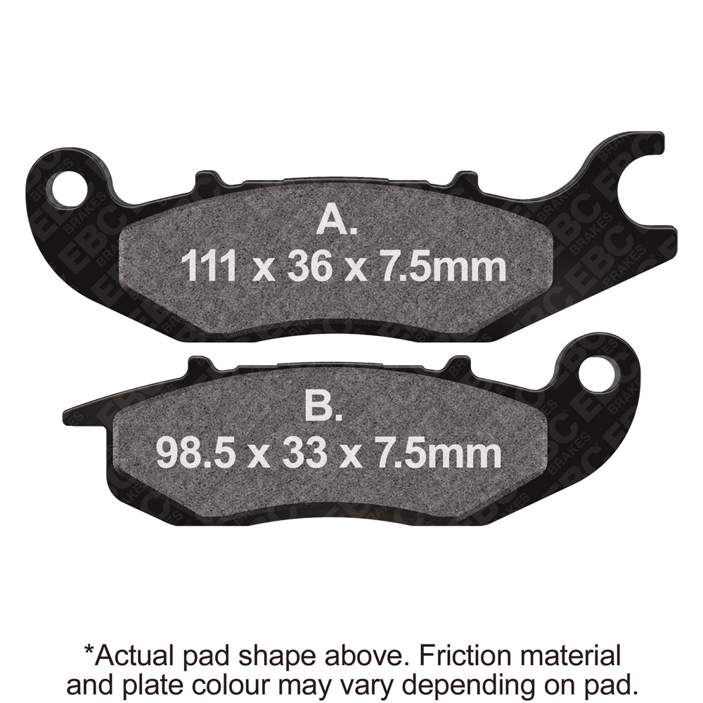 EBC Organic Compound Front Brake Pads Honda Grom Monkey 125