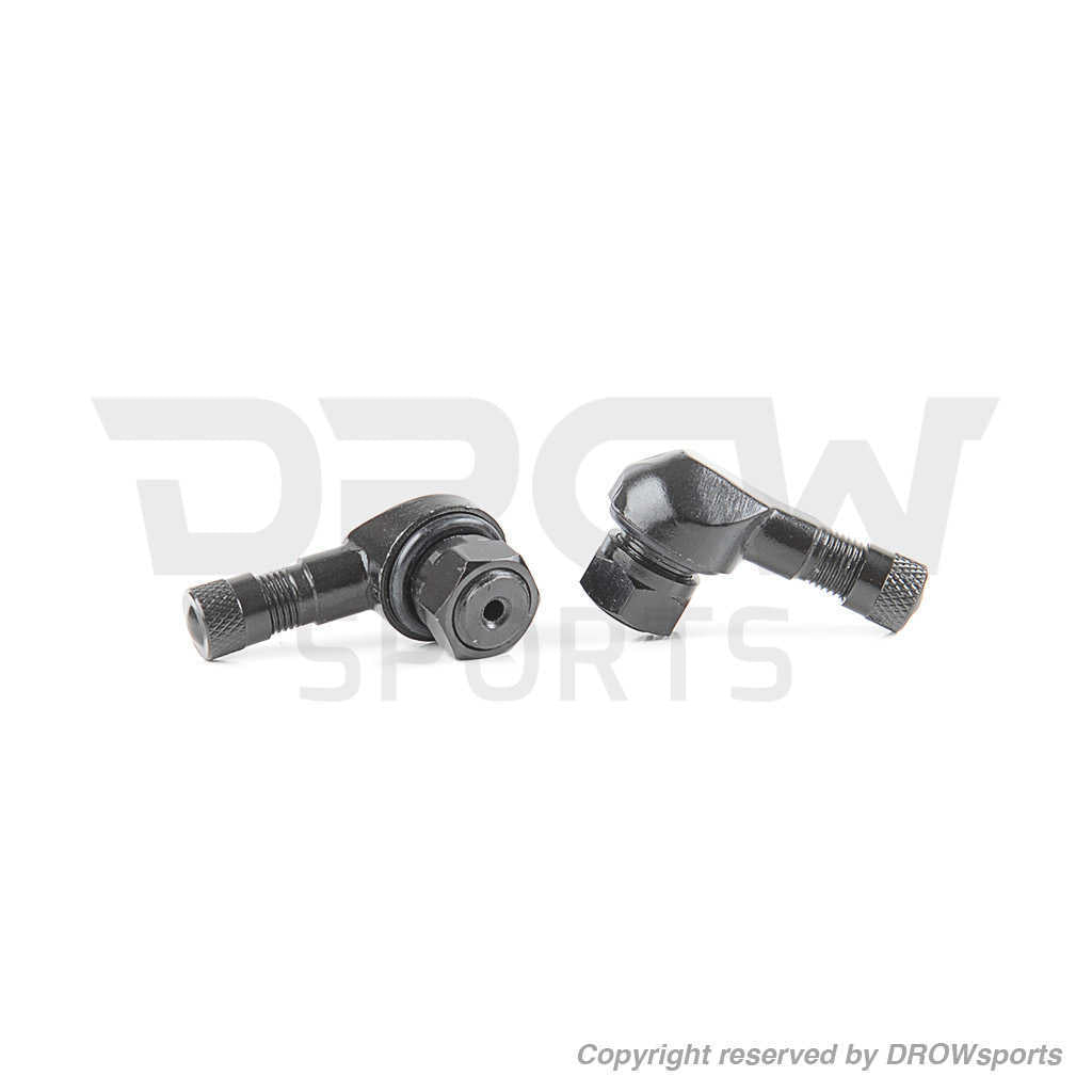 Aluminum 90 Degree Tire Valve Stem Black