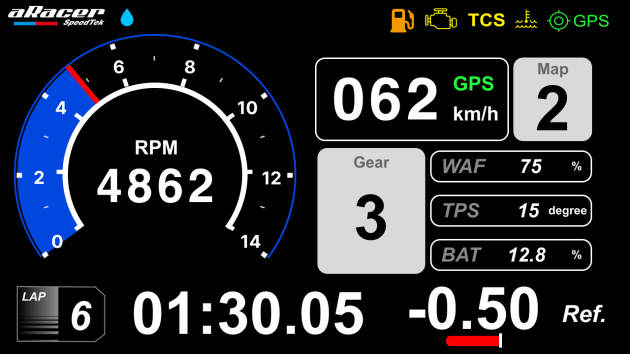 aRacer Race Dash Panel 2