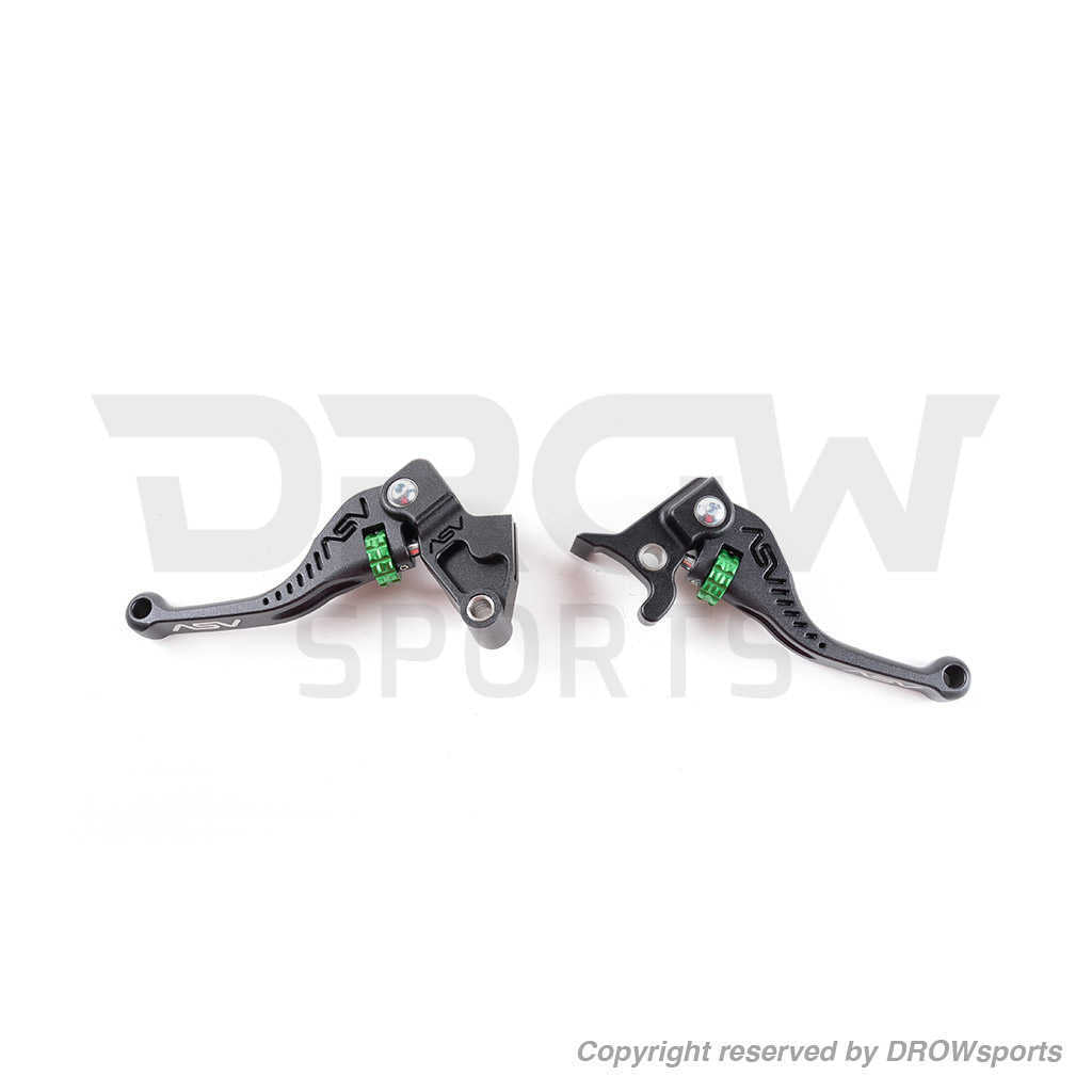 ASV C5 Shorty Brake & Clutch Lever Set Kawasaki Z125 Pro