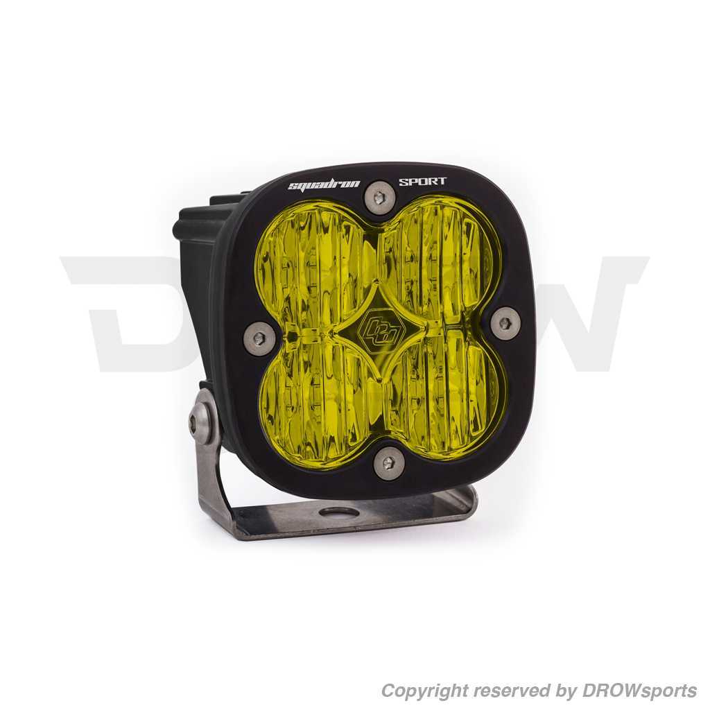 Baja Designs Squadron Sport LED-Amber-Wide Cornering