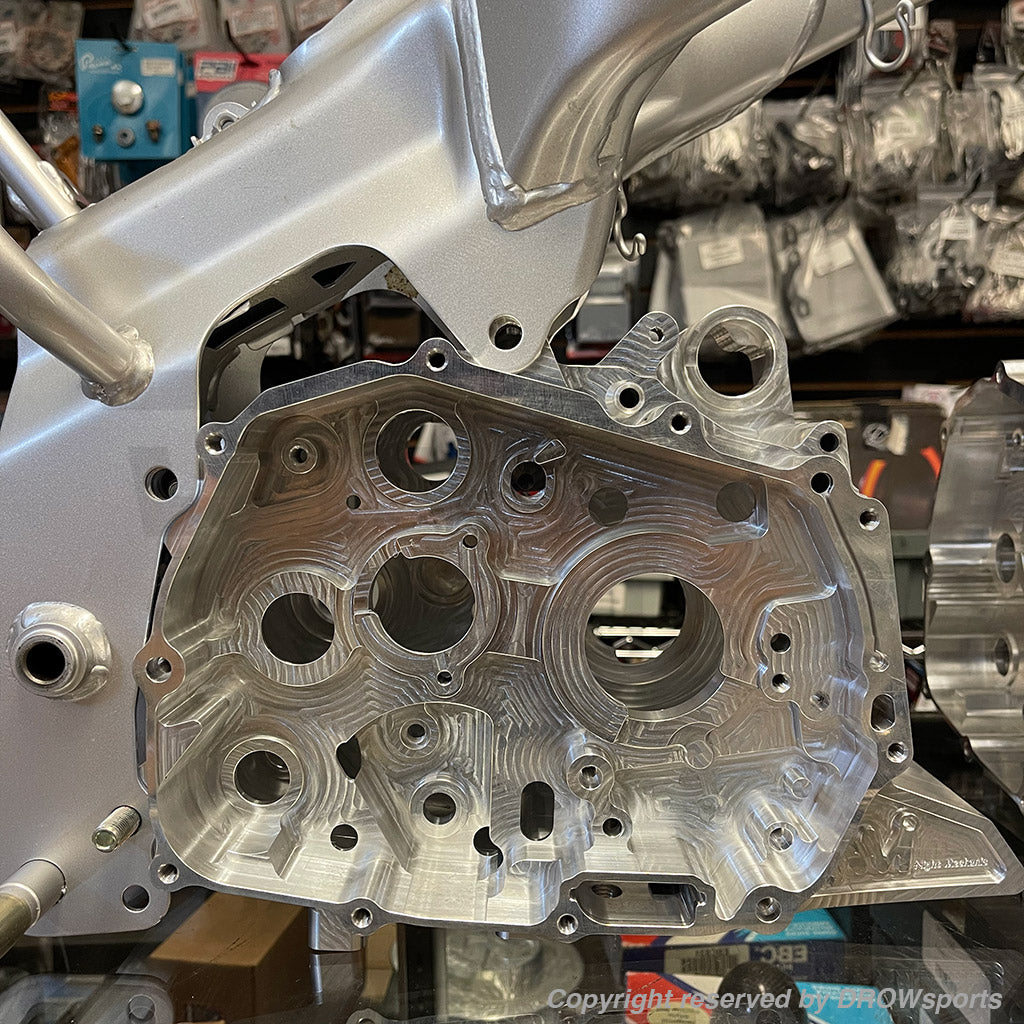 BMP Billet Engine Case on Honda CRF110F, this will also fit Honda DAX, Super Cub and 2022+ Honda Monkey 125