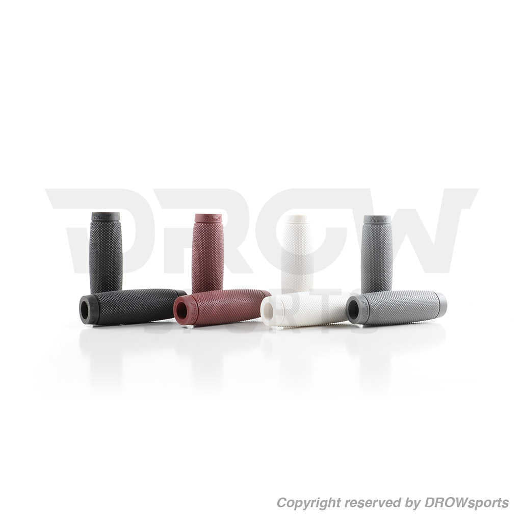 Biltwell Recoil Handlebar Grips: Black, Oxblood, White and Dark Grey