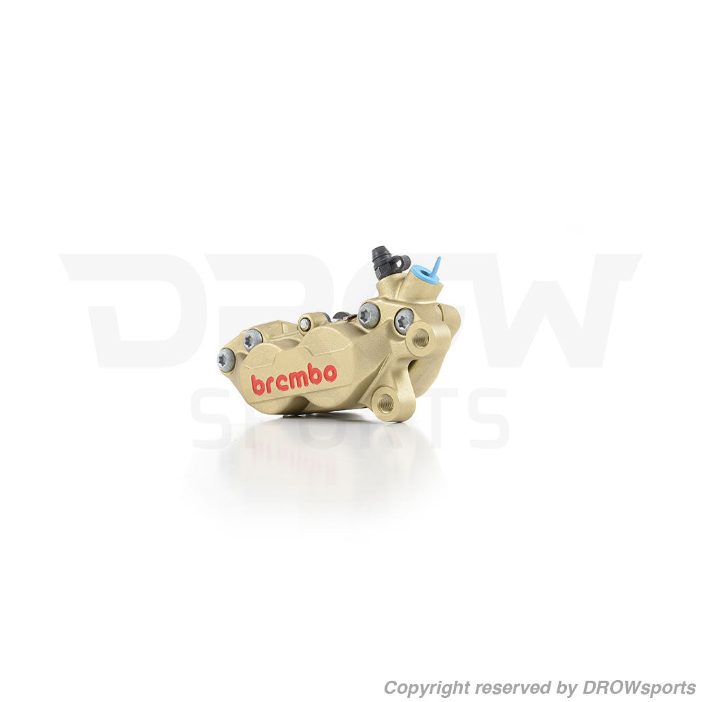 Brembo Racing P4 30/34 Gold Caliper - Right (UPDATED)