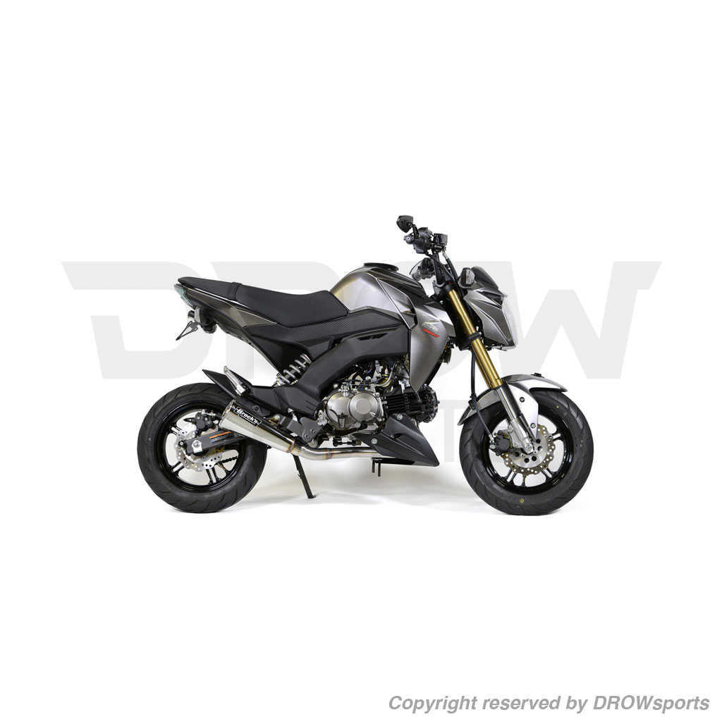 Brocks Alien Head 2 Full Exhaust System Kawasaki Z125 Pro ('17+)