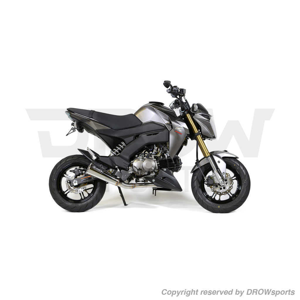 Brocks ShortMeg 2 Full Exhaust System Kawasaki Z125 Pro Stainless