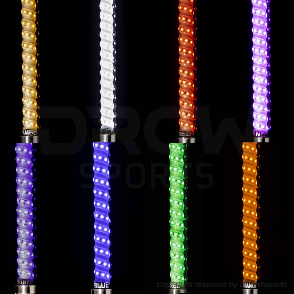 BuggyWhip LED Whip Light Threaded - Color Options